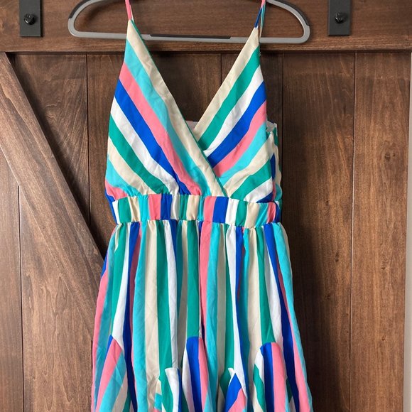 Maybe It Was Magic Rainbow Striped Dress - Picture 4 of 5